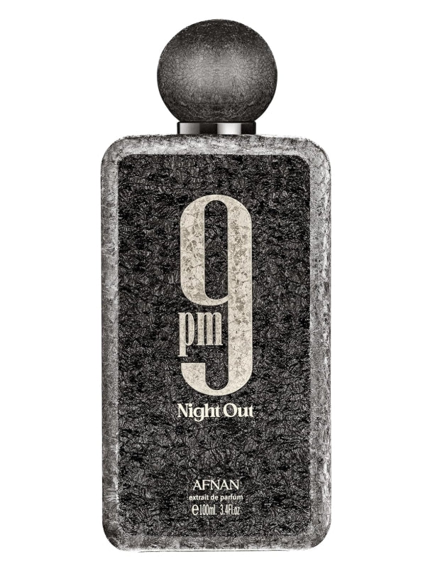 Afnan 9 PM Night Out Unisex Extrait de Parfum, 3.4 Fl. Oz