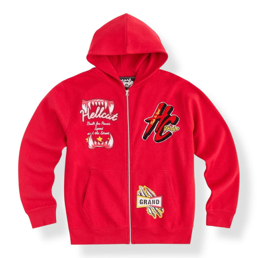 RE5-015 - HELLCAT Zip Up Graphic Hoodie