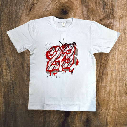 JC090324 - 23 Oxidized Red Regular-Fit Graphic T-Shirt