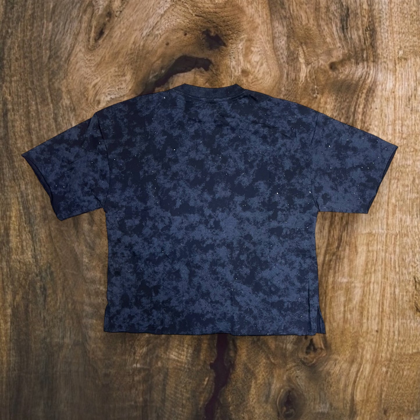 T1356 - Hello World Rhinestones Cropped Top T-Shirt