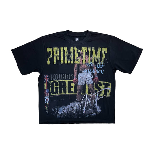 WH-3163-116 - Primetime Digital with Rhinestones Terry Cropped Graphic T-Shirt