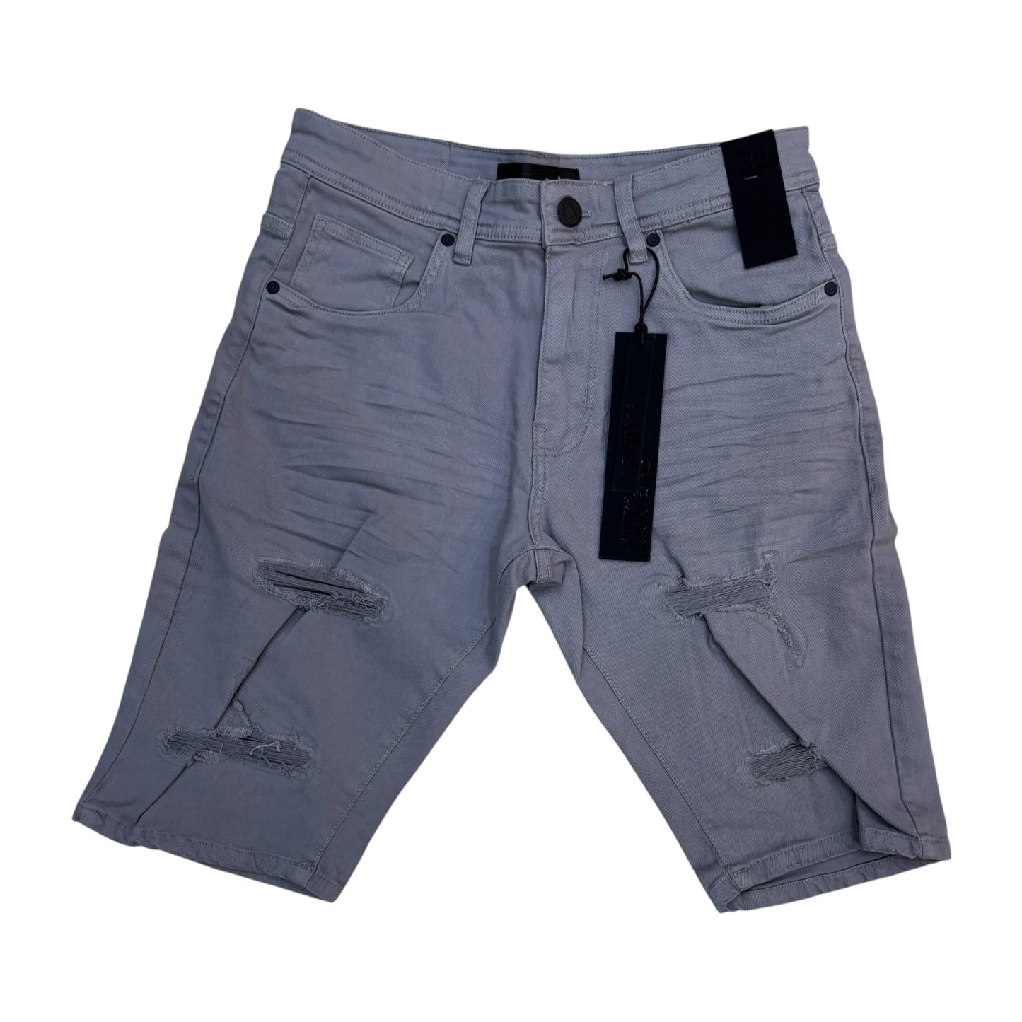 SC02 - Core Twill Ripped Slim-Fit Stretch Shorts