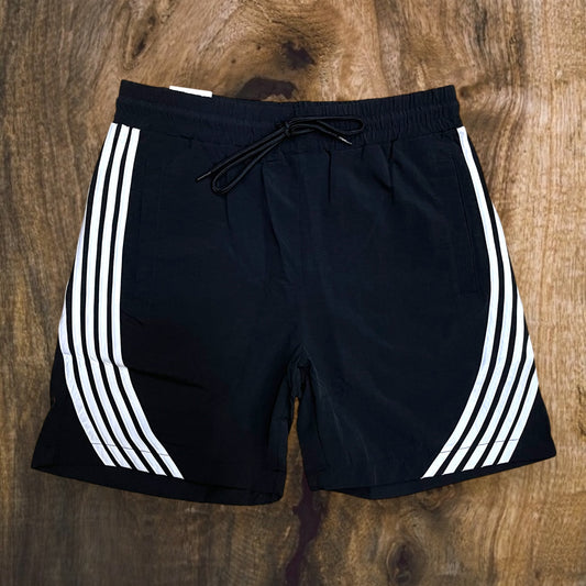351-981 - Curve Stripes Nylon Shorts