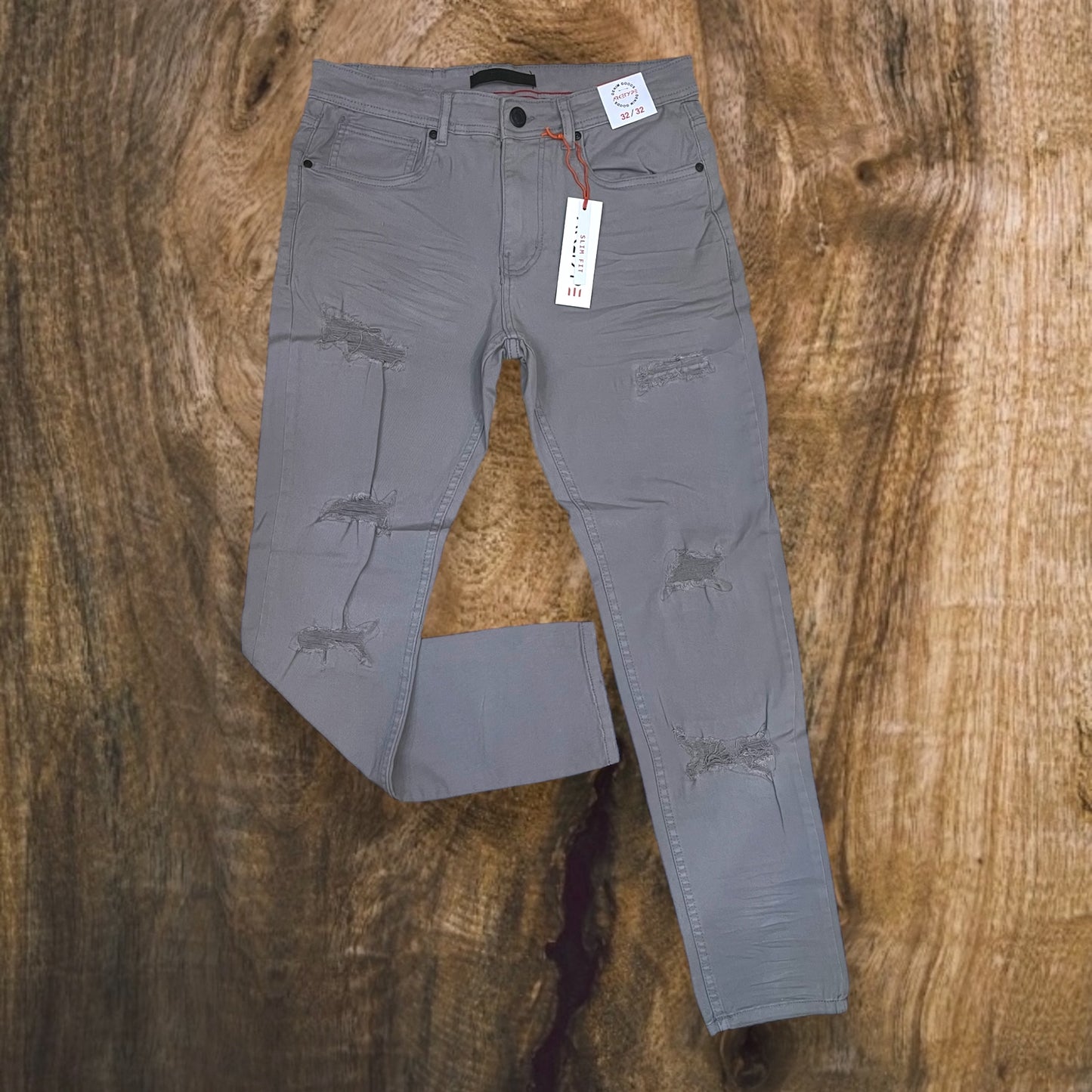 P503 - Twill Ripped Slim-Fit Stretch Jeans