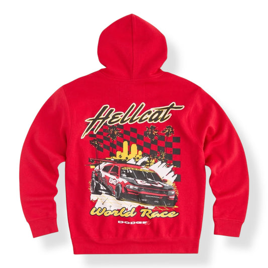 RE5-015 - HELLCAT Zip Up Graphic Hoodie