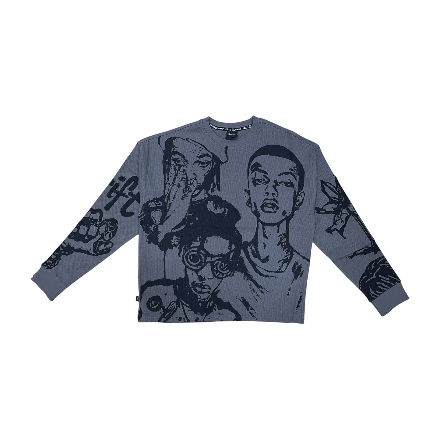 WH-SW6054 - Raw Form Drift Graphic Crew Neck Long Sleeve T-Shirt