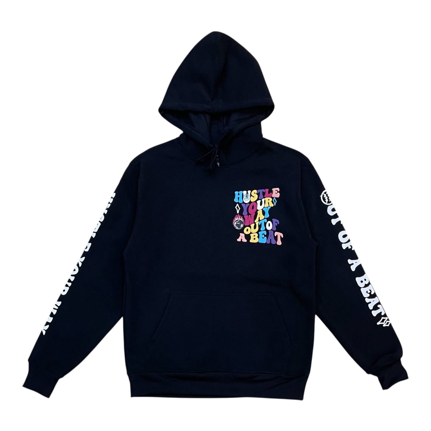 F516 - Hustle Your Way Graphic Fleece Hoodie