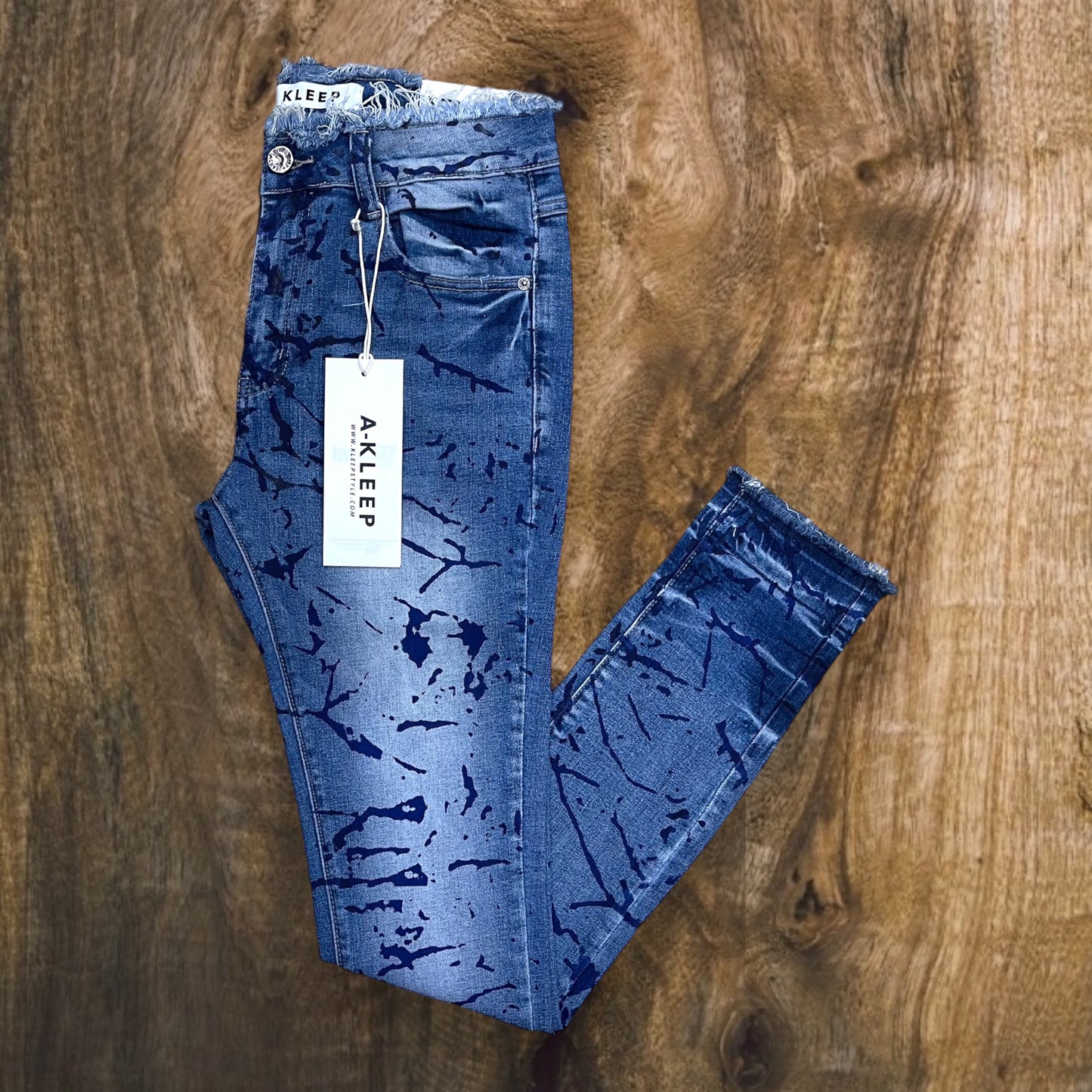 KP4550A - Premium Washed Denim Skinny Pants