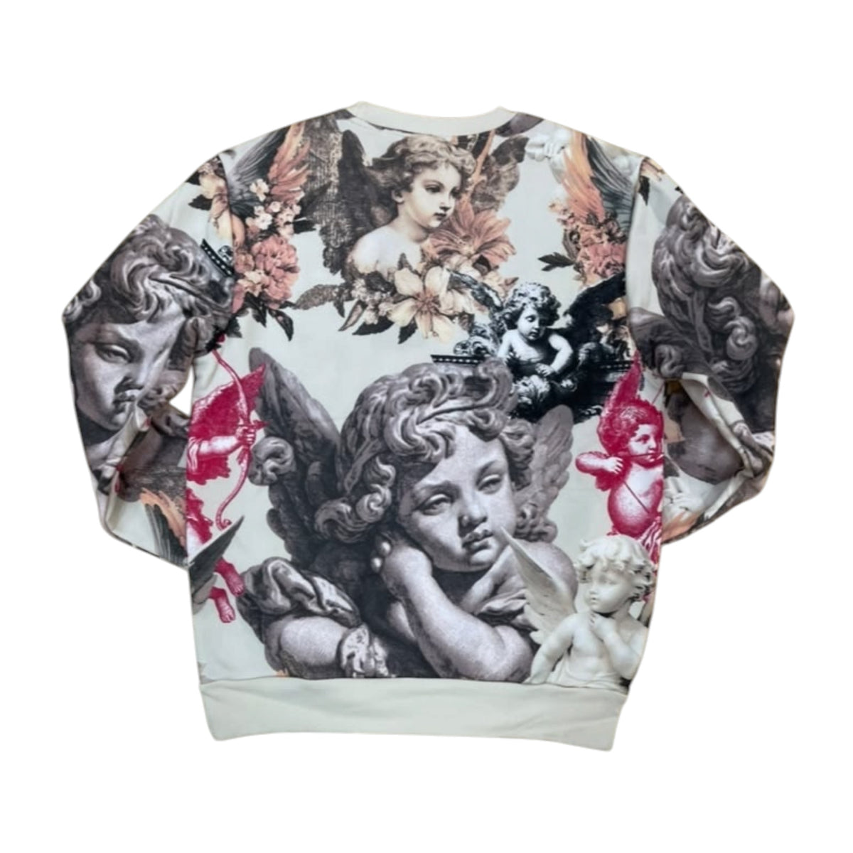 FB2615 - Angels Digital Print With Rhinestone Crewneck Fleece