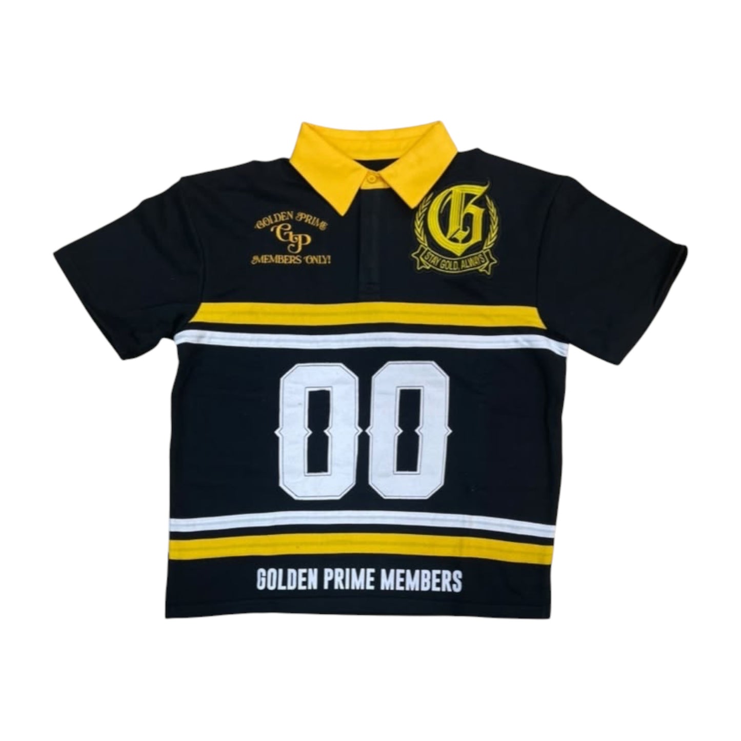 KT608 - Golden Prime Members Boxy Graphic Polo Shirt