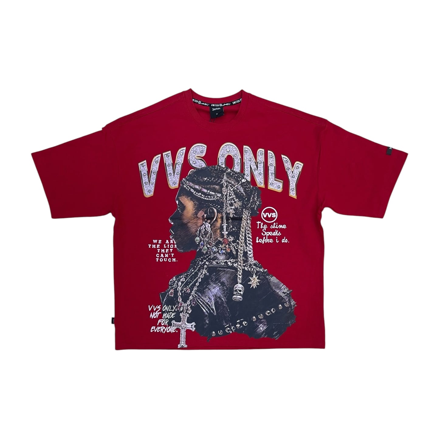 WH-SW6133 - VVS Only with Studs Boxy Graphic T-Shirt