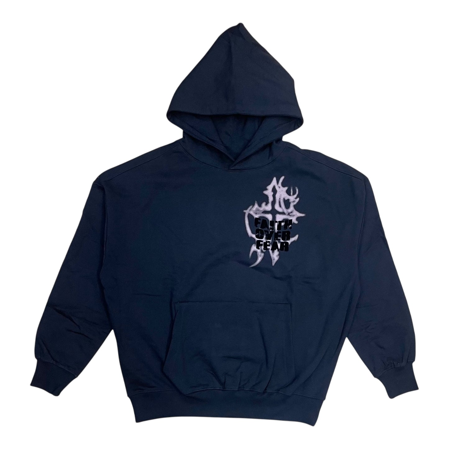 152-332 - Faith Over Fear Graphic Fleece Hoodie