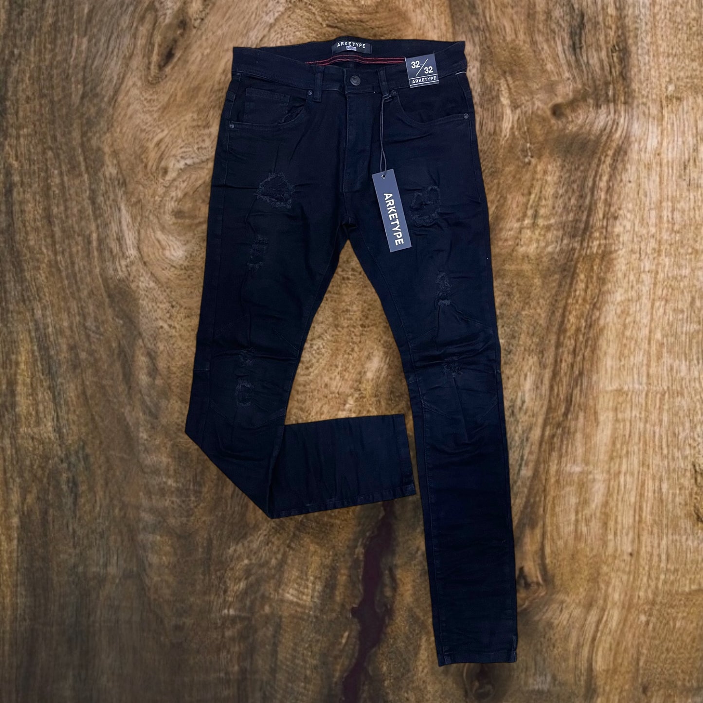 P412 - Double Whisker Slim-Fit Stretch Jeans