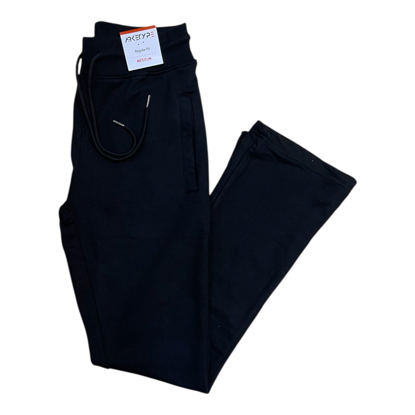 P569 - Cozy Core French Terry Fleece Stacked Pants