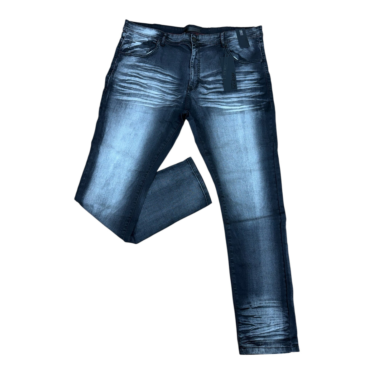 PC05X - Big Men's Core Washed Clean Look Slim-Fit Stretch Jeans