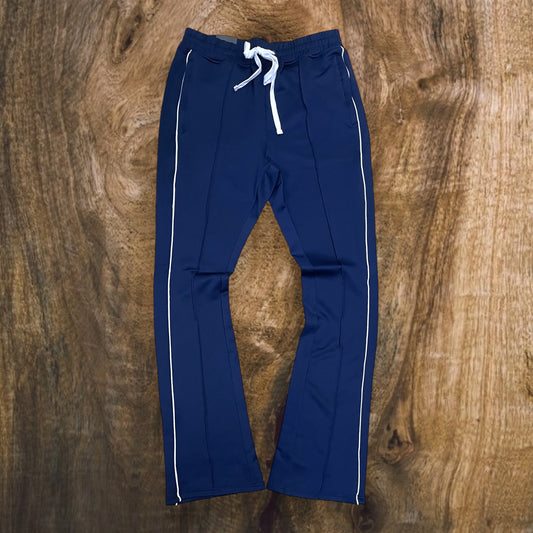 100-470 - Track Stacked Fit Pants (Navy)