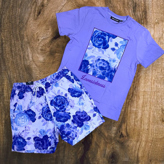 151-117 - Lovesick Shorts SET (Lavender)