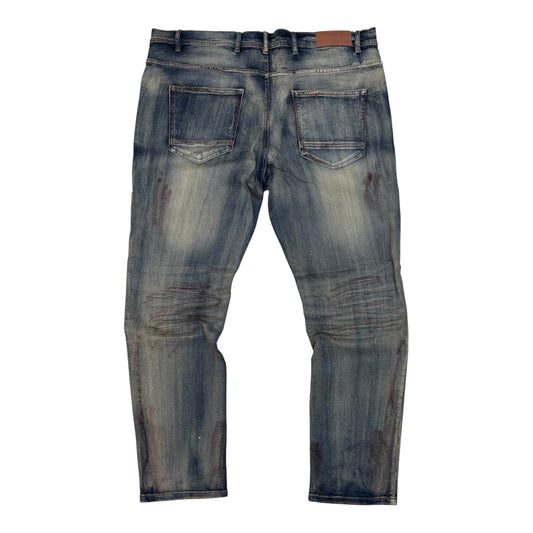 P611X - Big Men's Revival Ripped Slim-Fit Stretch Jeans