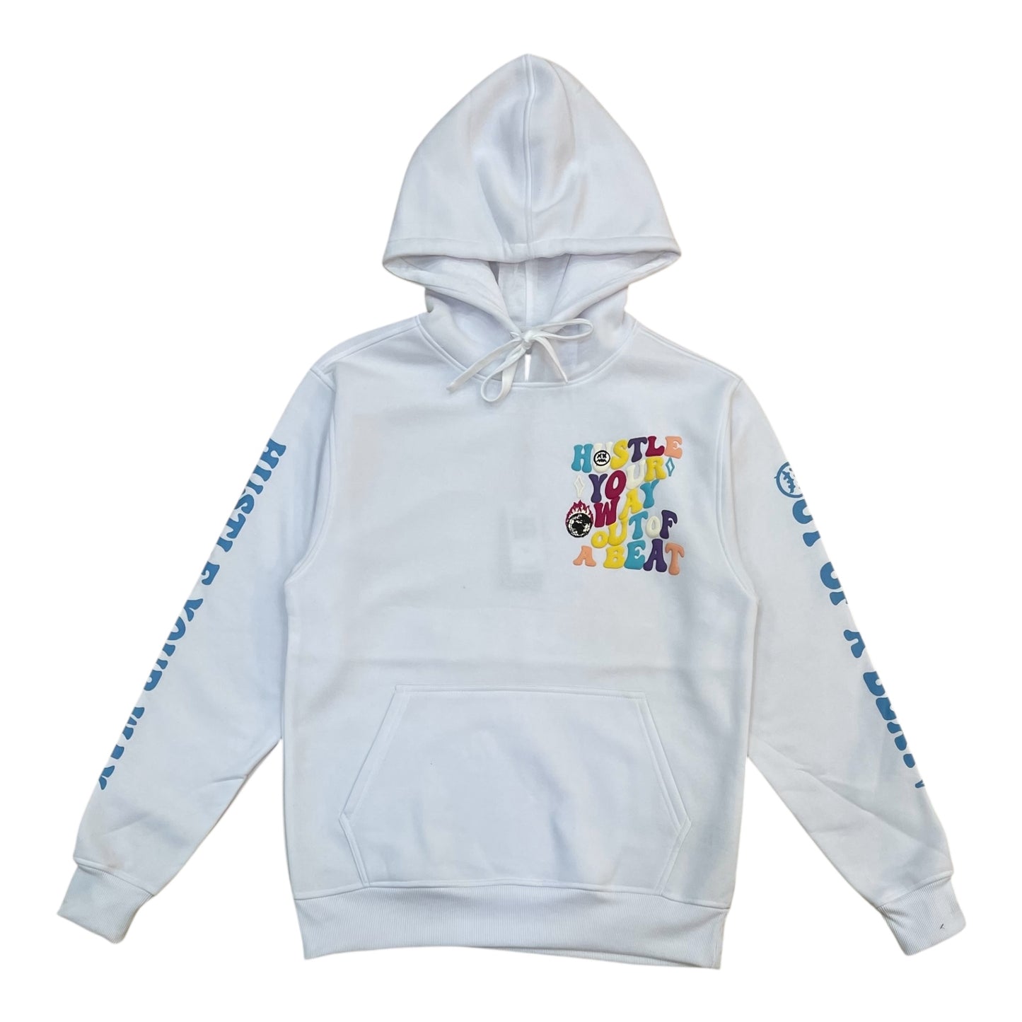 F516 - Hustle Your Way Graphic Fleece Hoodie