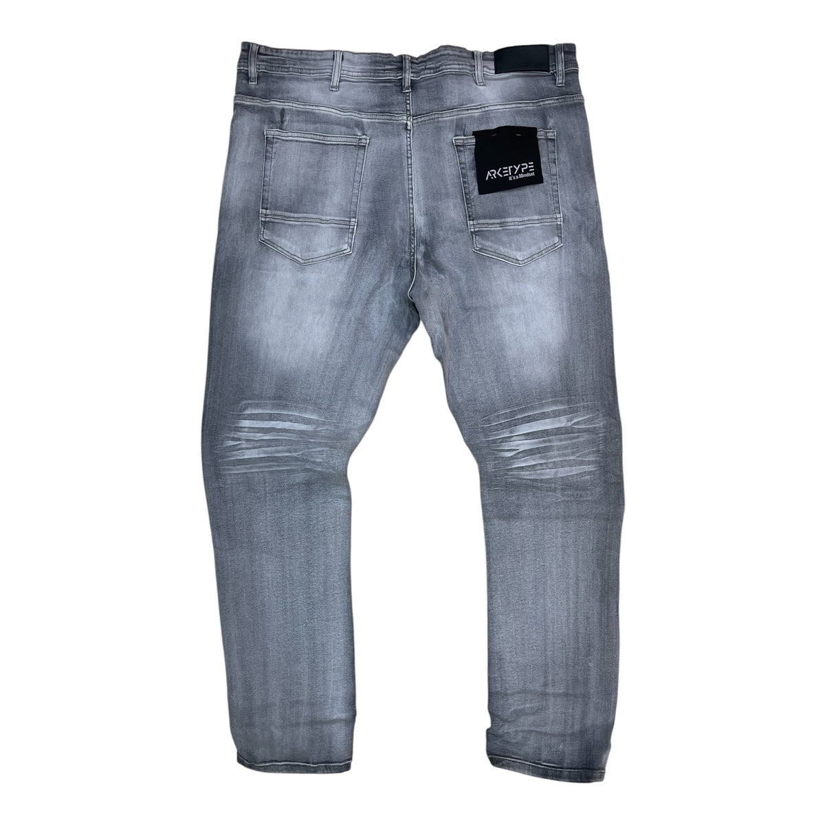 PC05X - Big Men's Core Washed Clean Look Slim-Fit Stretch Jeans