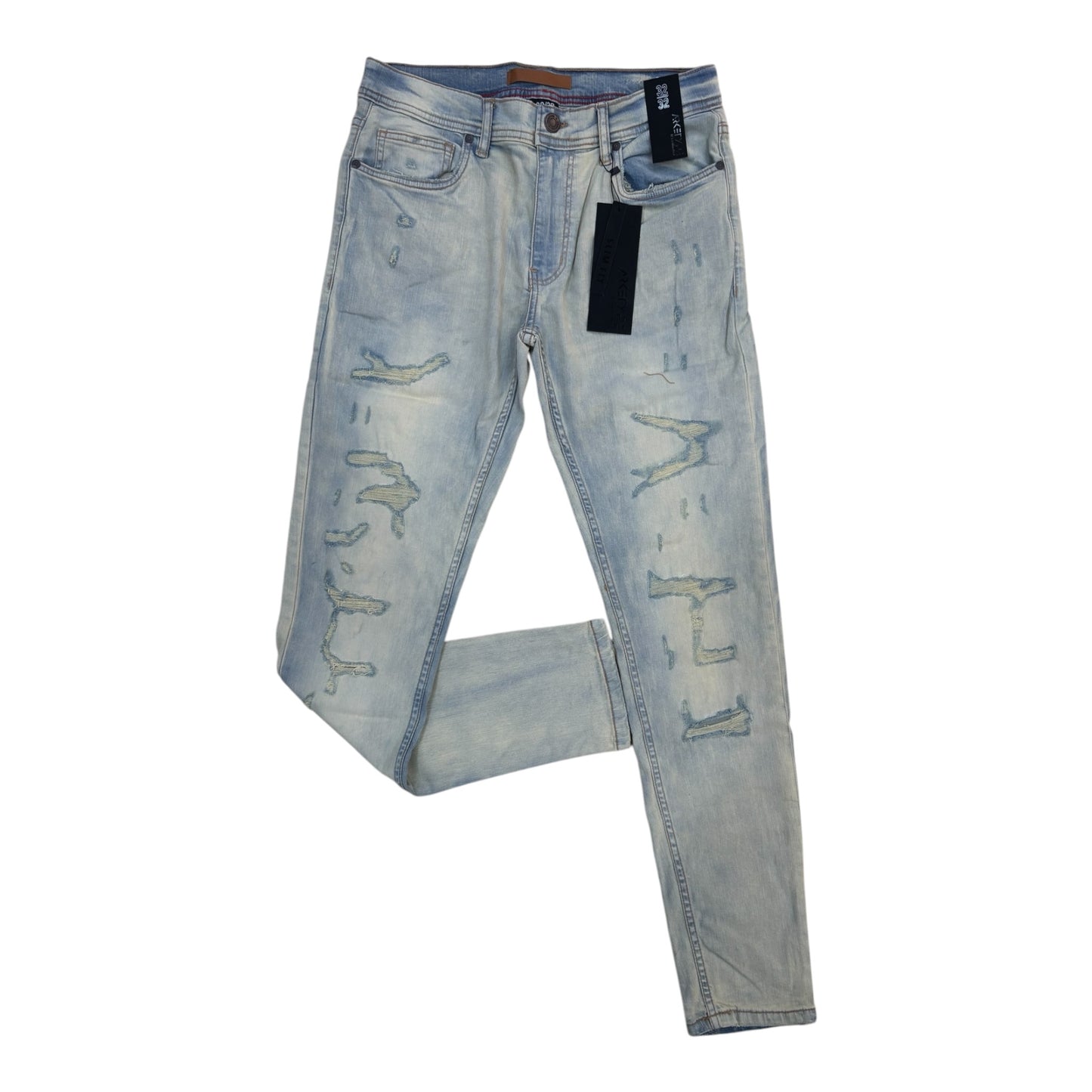 WH-P502 - Laredo Ripped Slim-Fit Stretch Jeans