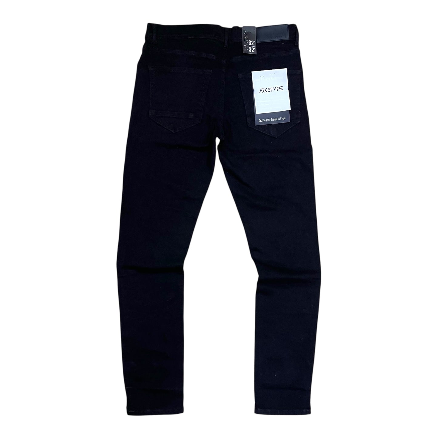 P557 - Rhinestone n Studs Gravity Slim-Fit Stretch Jeans