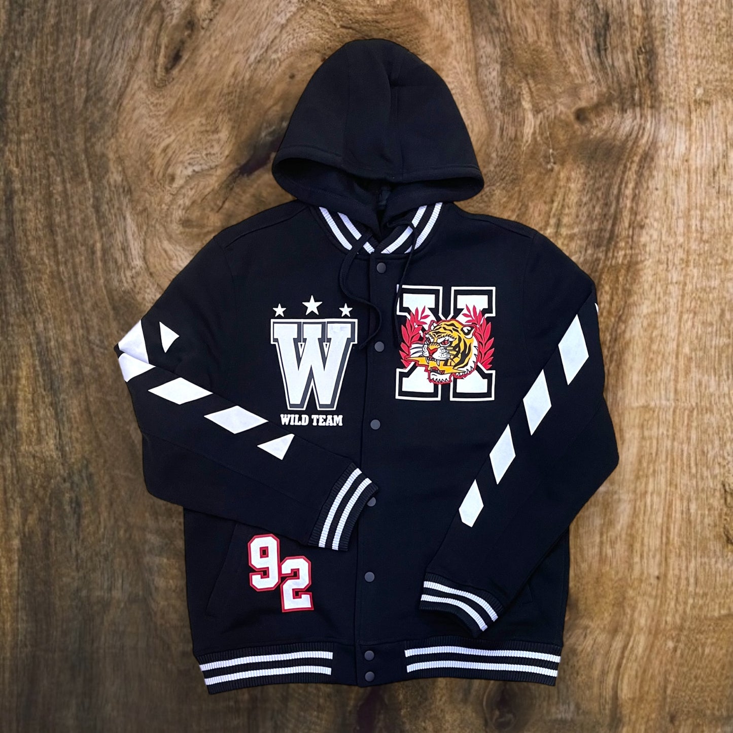 142-513 - Warriors Fleece Varsity Jacket