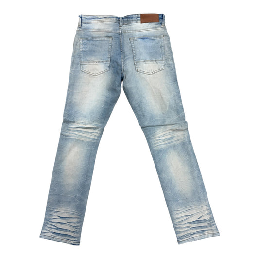 WH-P555 - Dakota Rip & Repair Straight-Fit Stretch Jeans