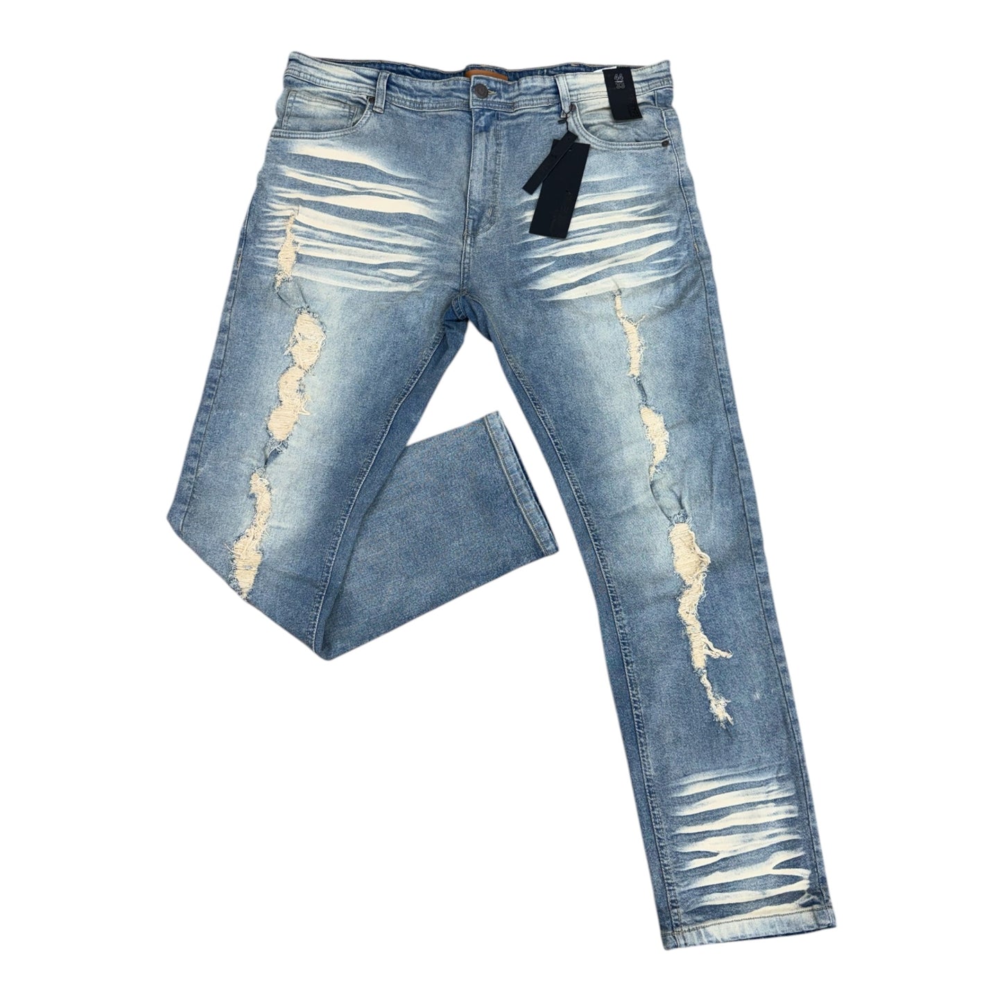 PC03X - Big Men's Core Ripped Slim-Fit Stretch Jeans