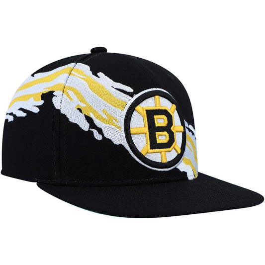 SH22087 - Bruins Vintage paintbrush SnapBack