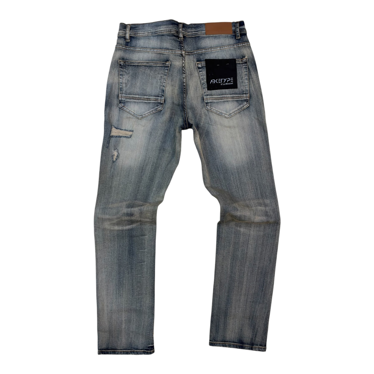 WH-P629 - Dallas Ripped Straight Fit Stretch Jeans