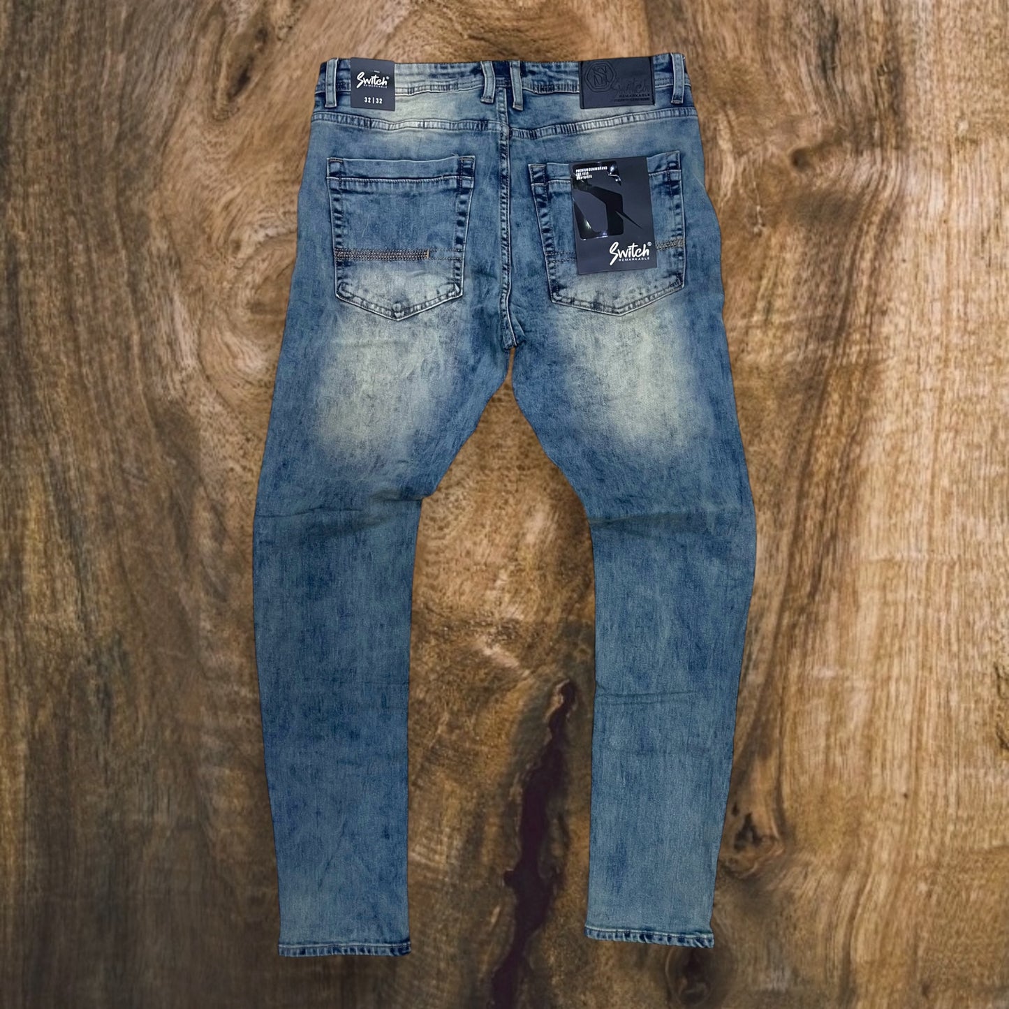 SF3610 - Ripped Denim Slim-Fit Stretch Jeans