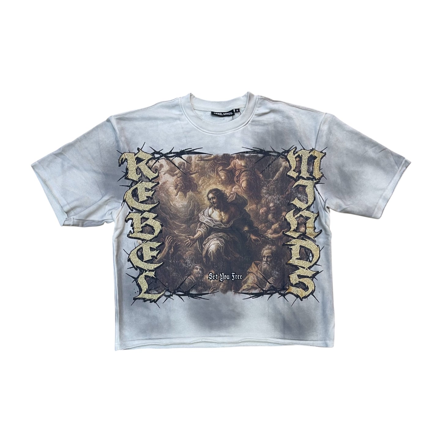 WH-610-11160 - Set You Free Cropped Graphic T-Shirt