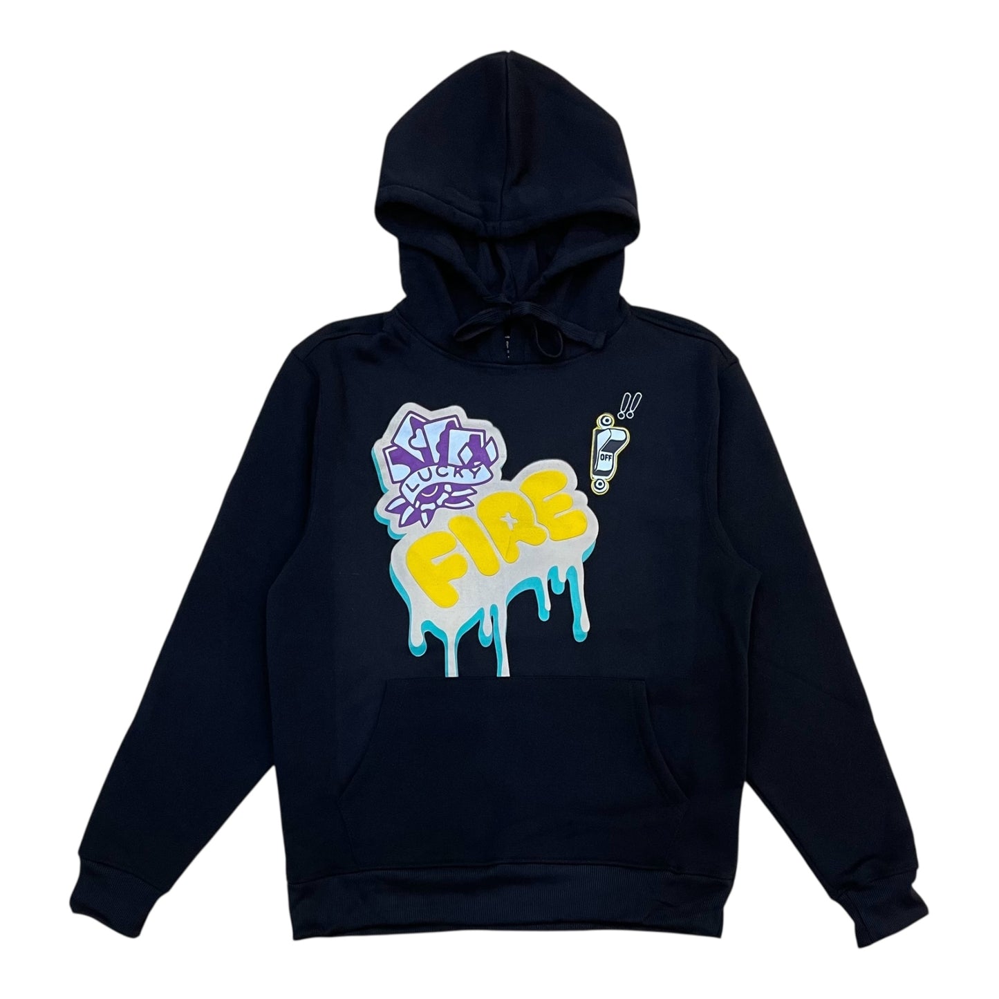 F466 - Fire Graphic Fleece Hoodie