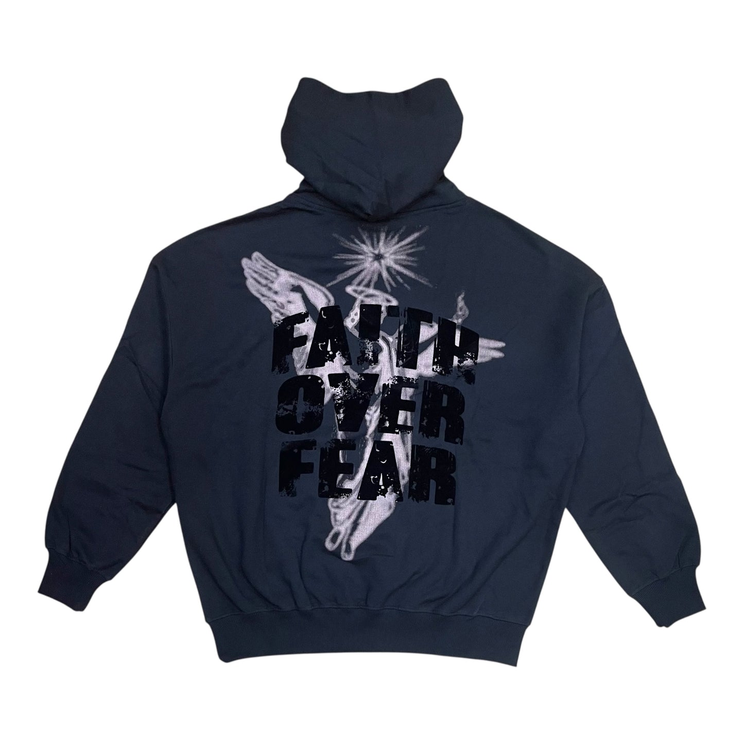 152-332 - Faith Over Fear Graphic Fleece Hoodie