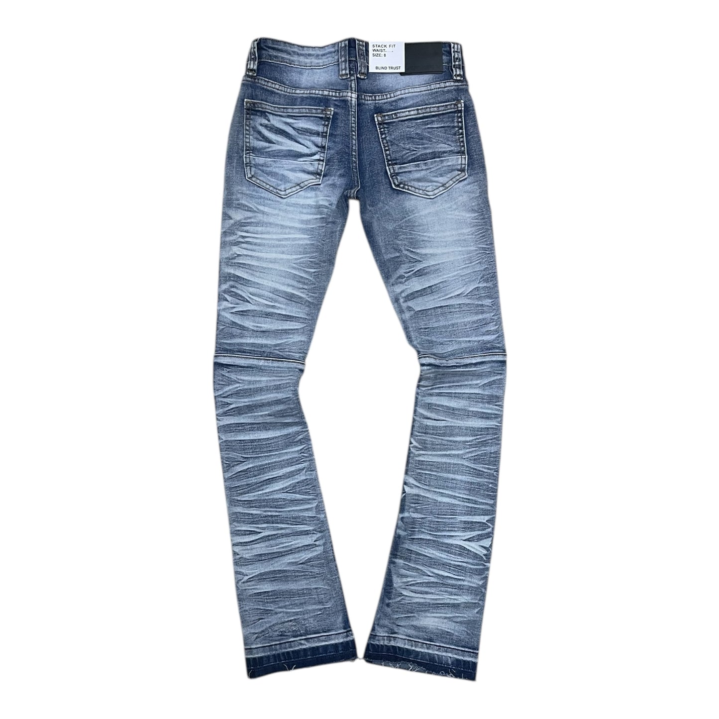 BTP25271K - Boy's/Kid's Rip & Repair Stacked Flare Jeans