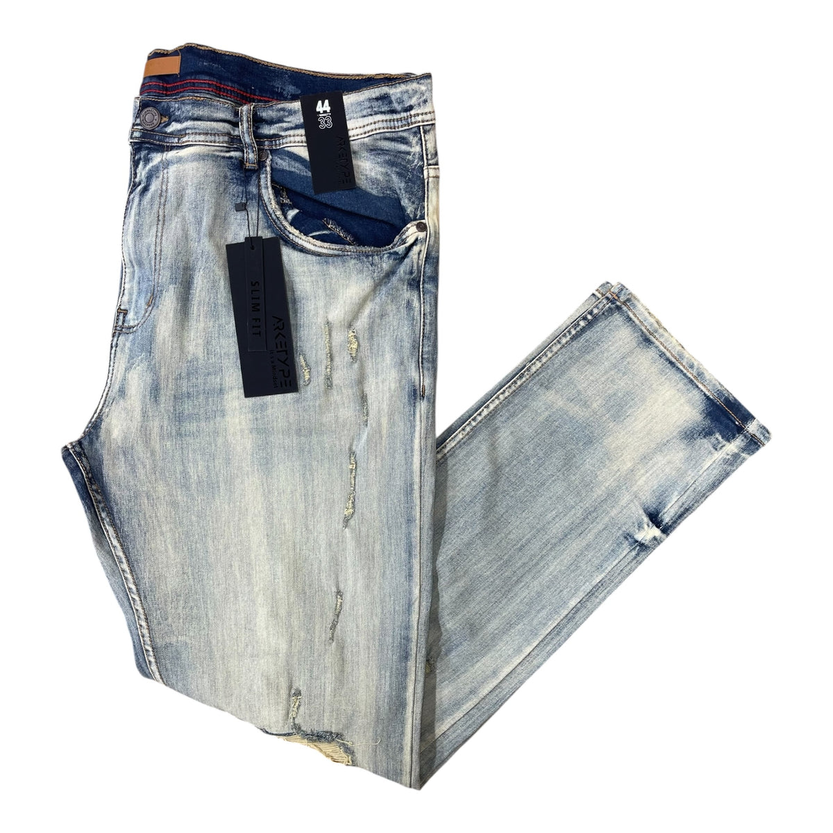 P556X - Big Men's True Rip & Repair Slim-Fit Stretch Jeans