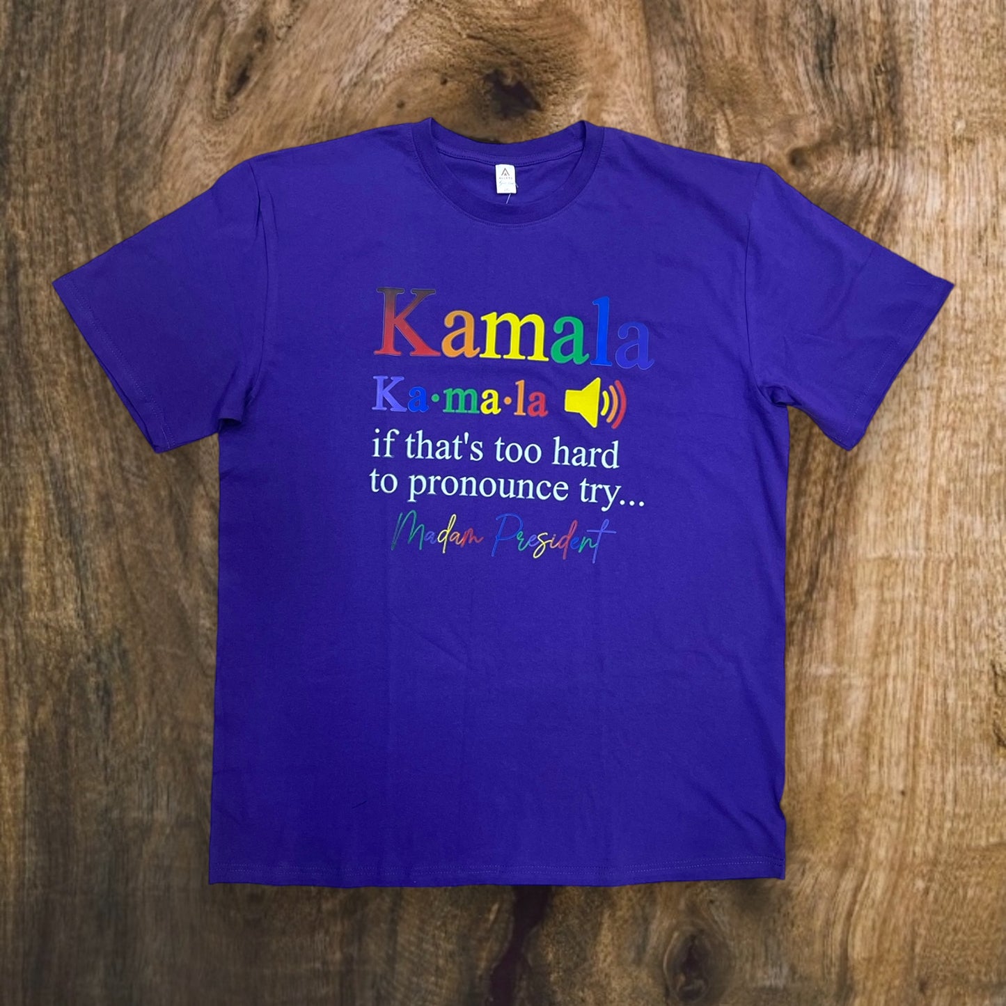 JC090524 - Kamala Harris 2024 If That’s Too Hard To Pronounce Try Madam Relaxed-Fit Graphic T-Shirt