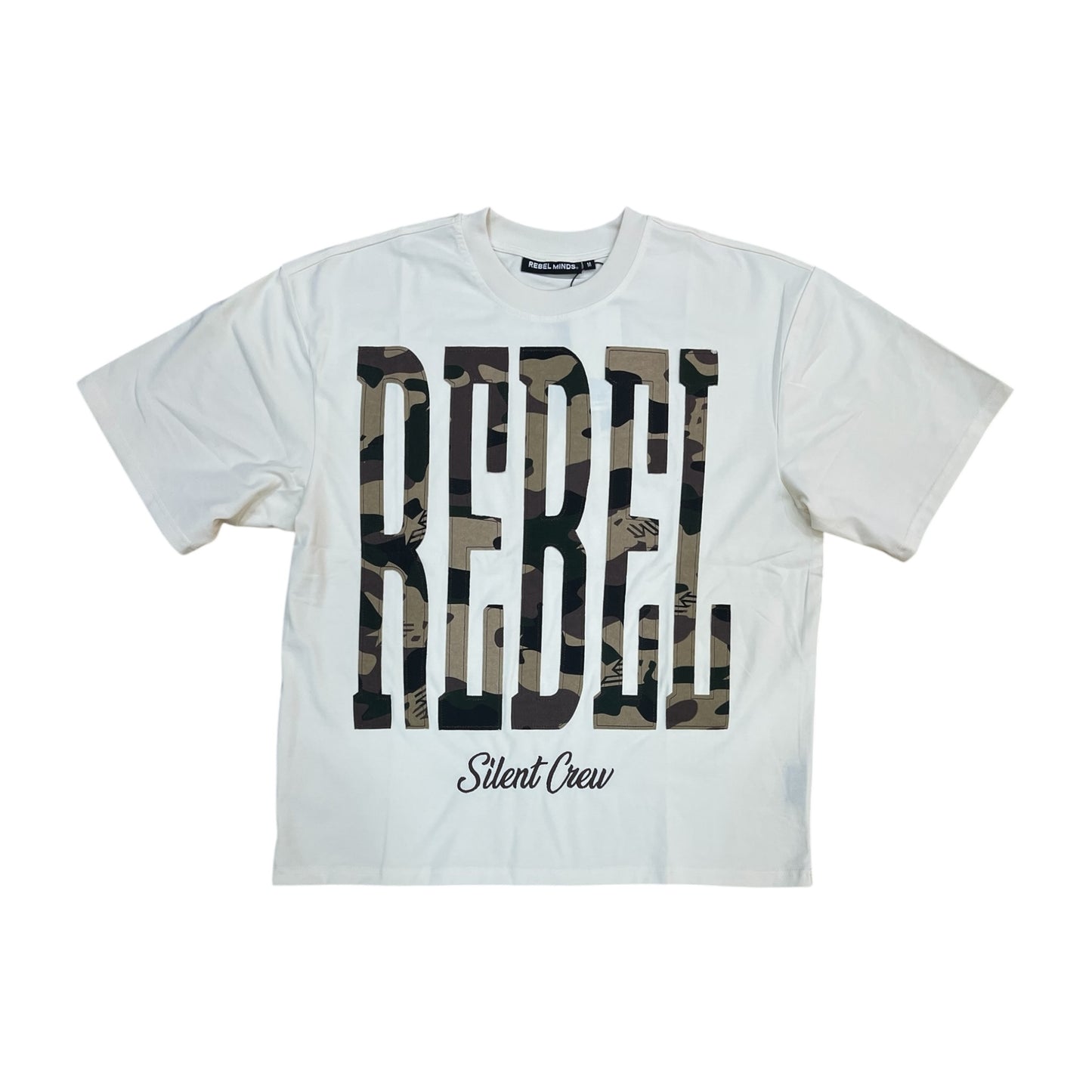 WH-610-11124 - Rebel Silent Crew Boxy Graphic T-Shirt