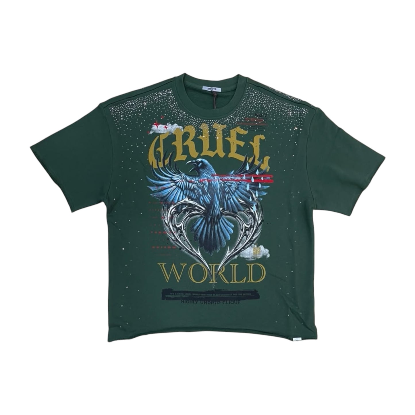 WH-HS6509 - Cruel World Bling with Rhinestones Cropped Top