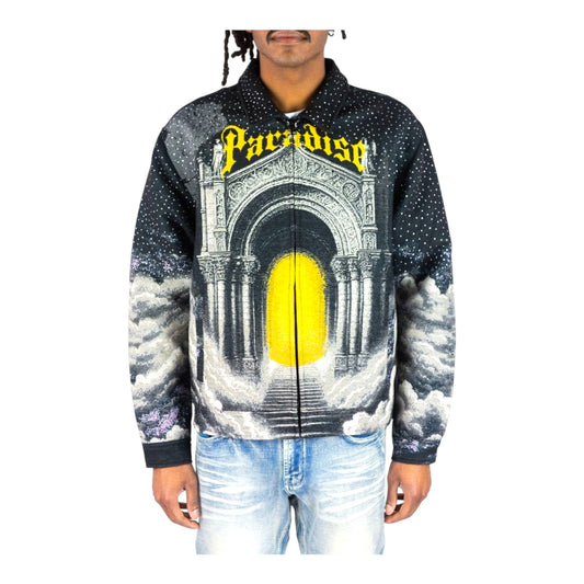 152-556 - Paradise Gate Rhinestone Tapestry Light Weight Jacket