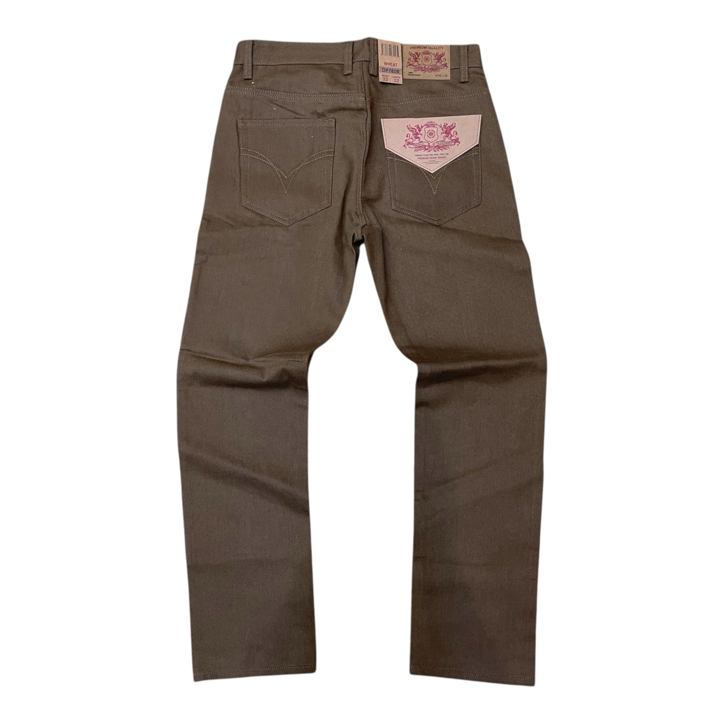 DP780 - Basic color Denim Relaxed-Fit Pants