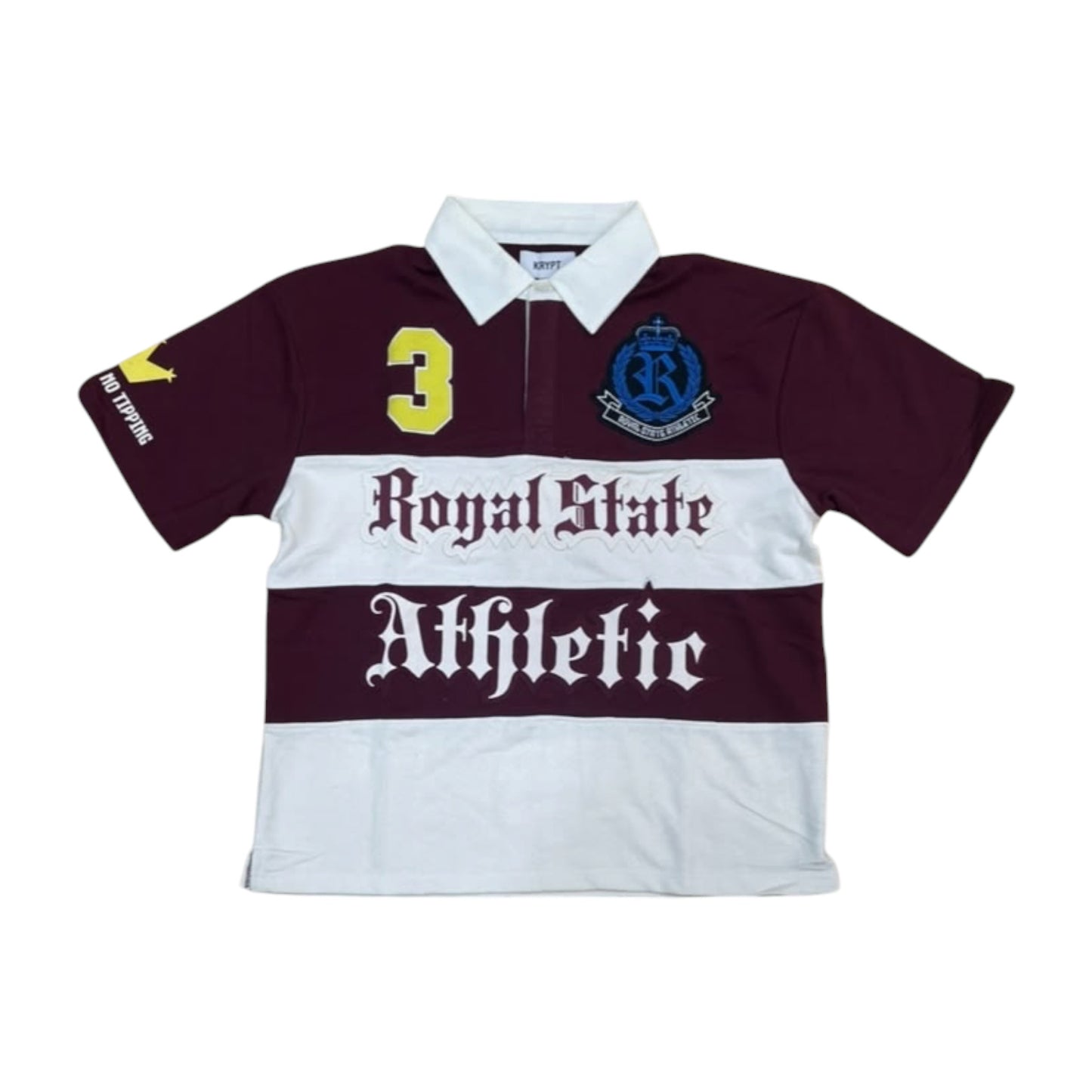 KT607 - Royal State Athletic Boxy Graphic Polo Shirt
