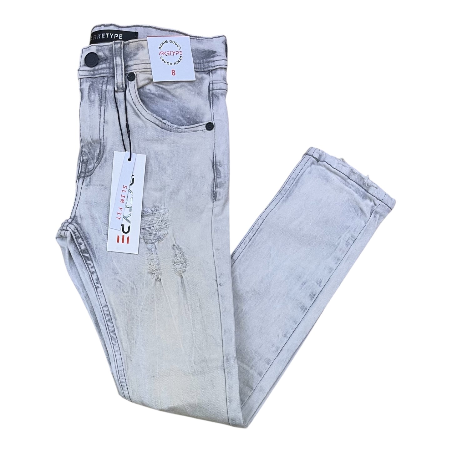 P561K - Boy's/Kids Vital Ripped Slim-Fit Stretch Jeans