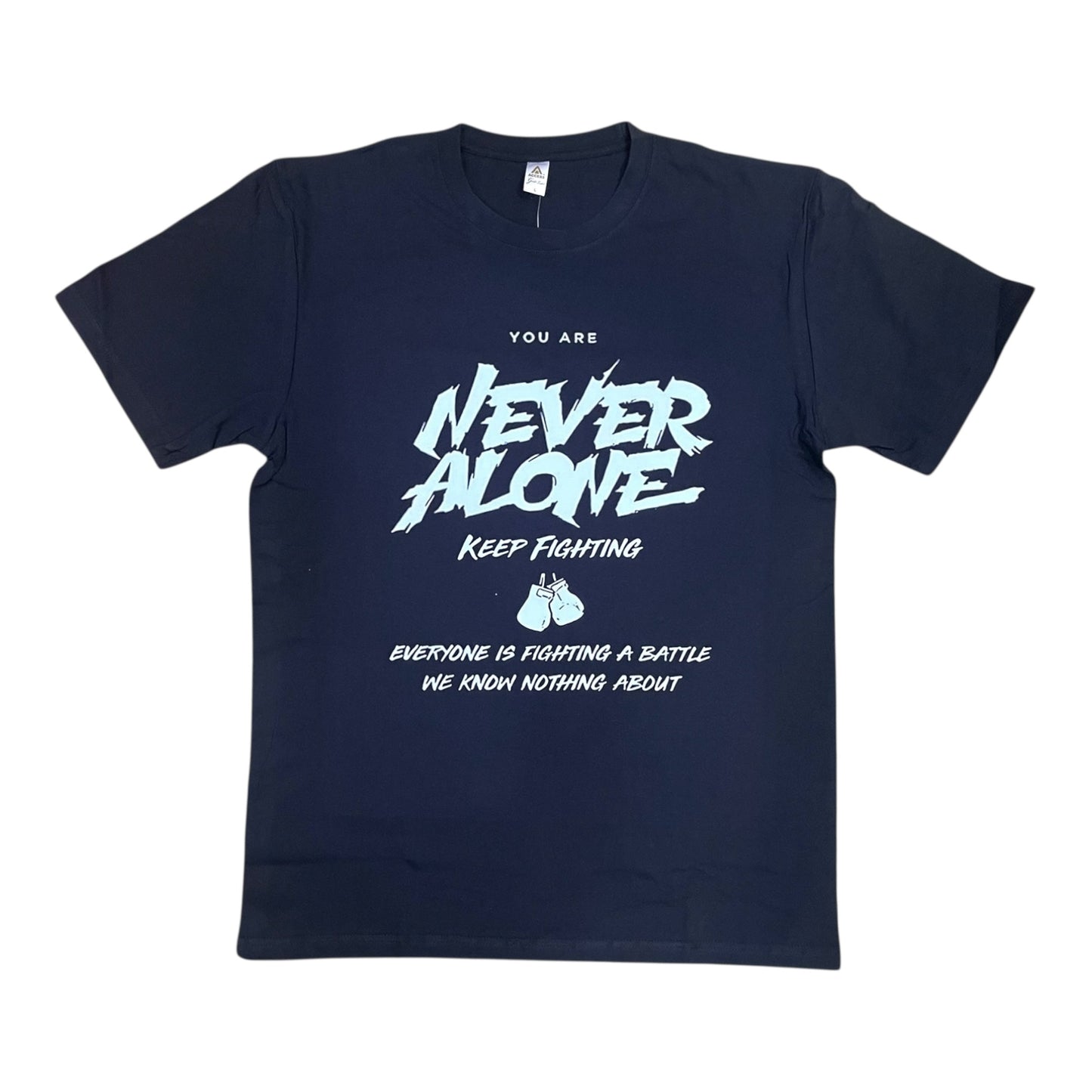 JC020525 - Never Alone Keep Fighting Regular-Fit Graphic T-Shirt