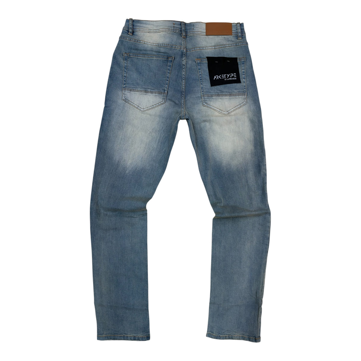 WH-P623 - Color Backing Straight Fit stretch Jeans