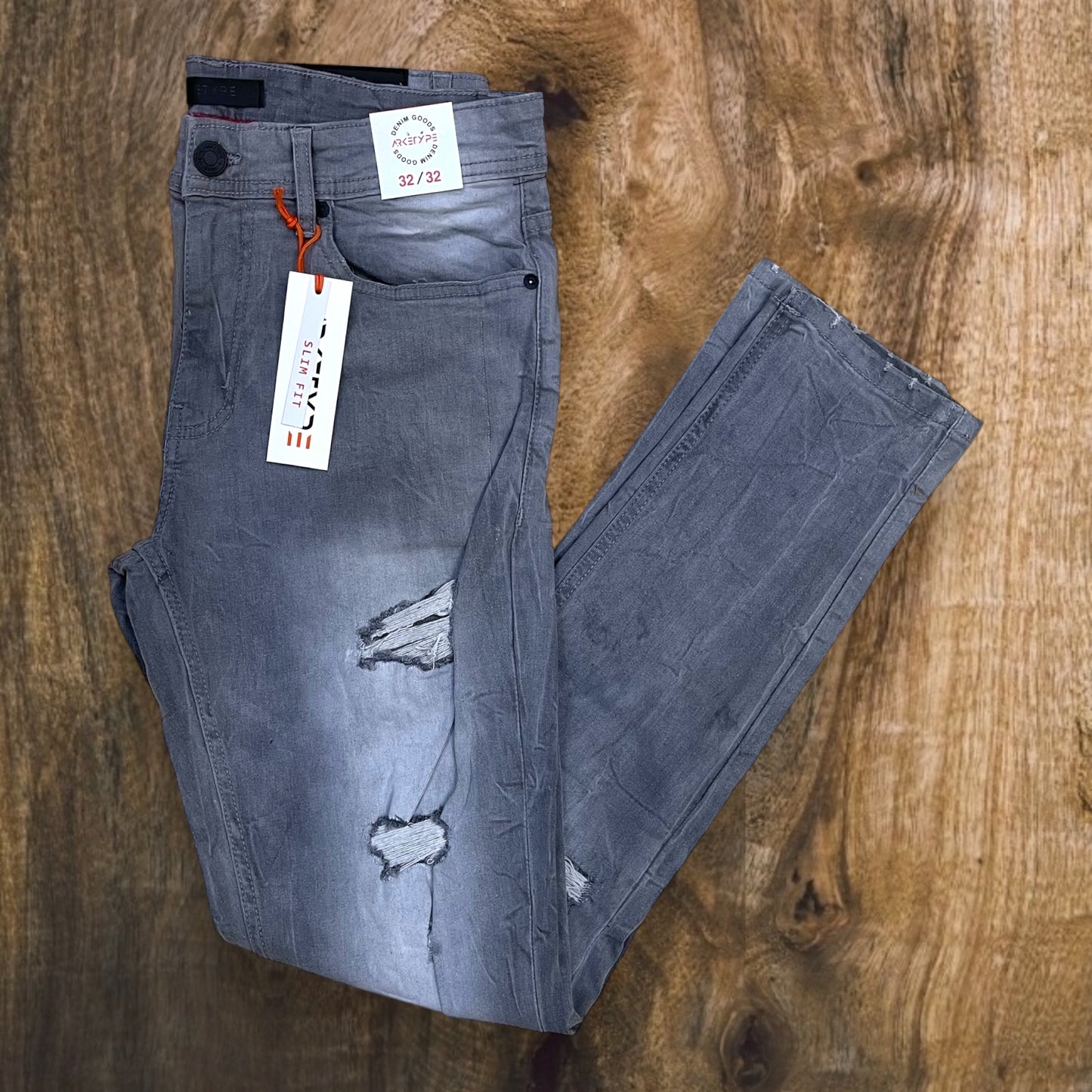 P539 - Volt Rip N Repair Slim-Fit Stretch Jeans