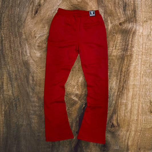 100-475 - Stacked Fleece Pants (Red)