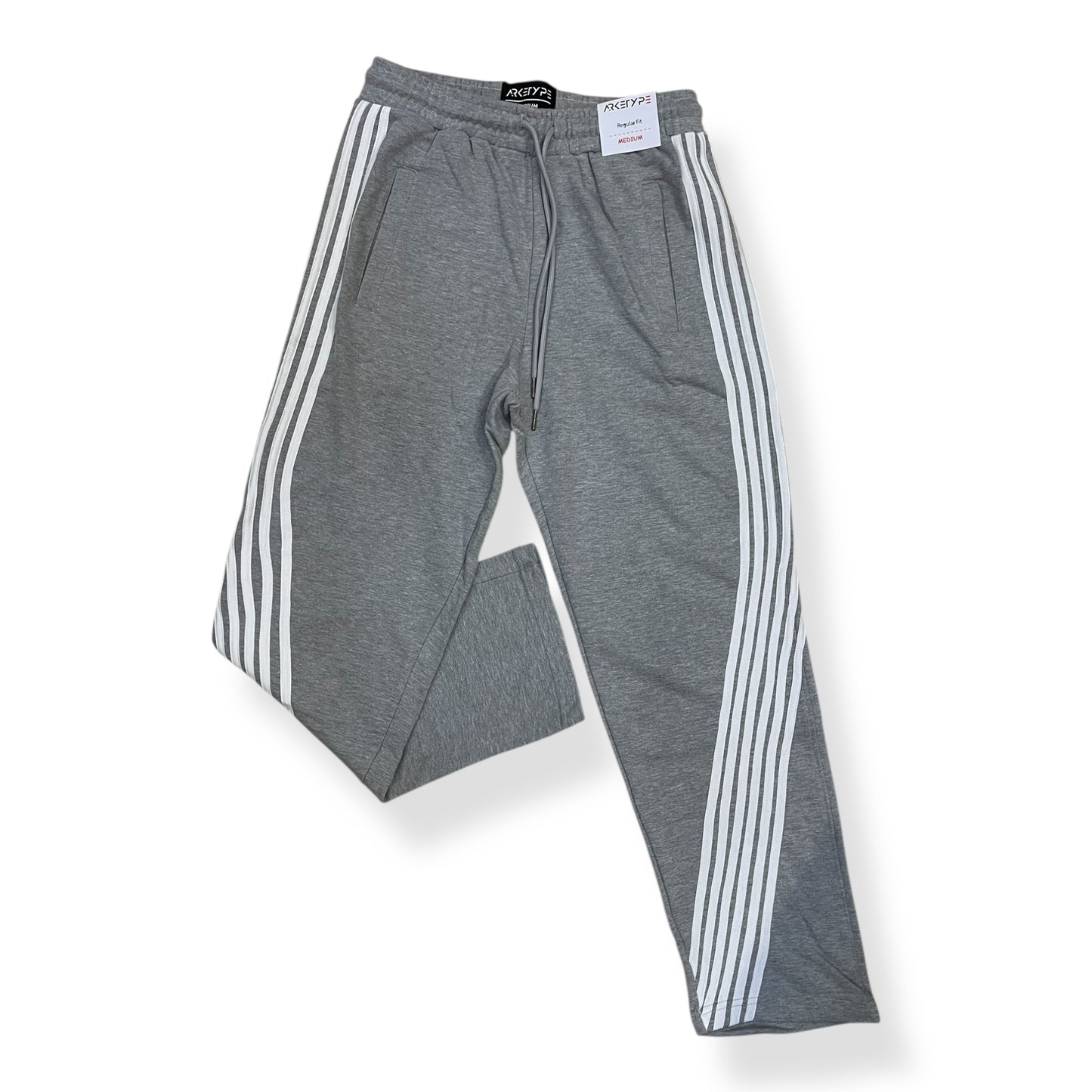 P558 - Racer Stripes French Terry Straight-Fit Pants