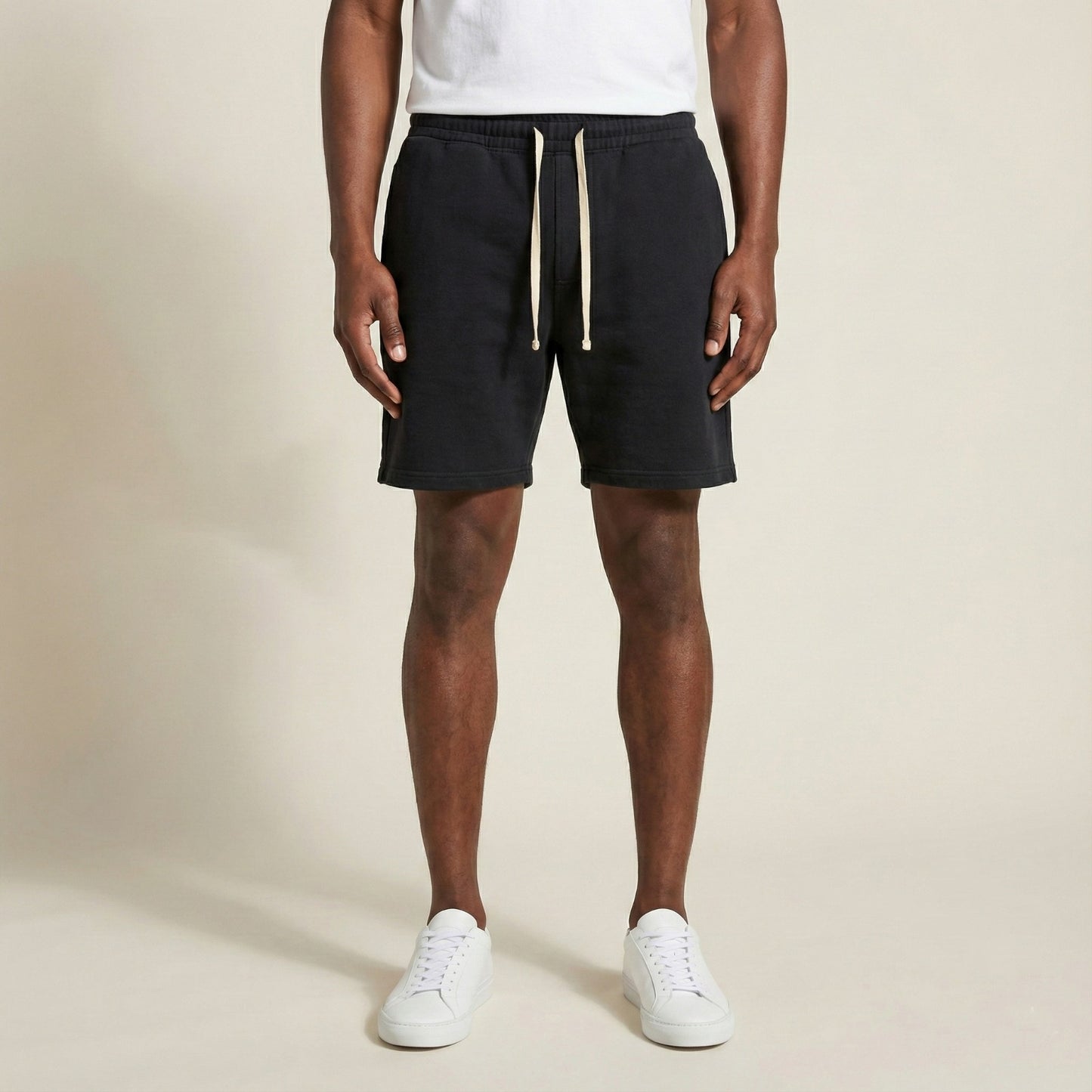S534 - Faded French Terry Regular-Fit Shorts